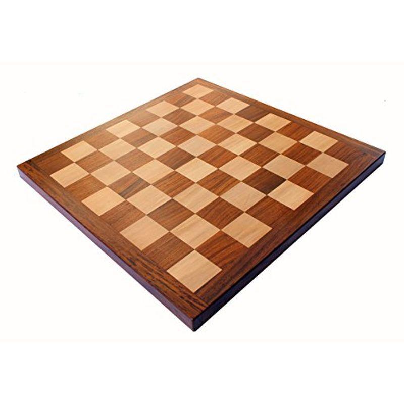 StonKraft 木製チェスボード ピースなし プロフェッショナルチェスプレイヤー向け 適切な木製真鍮製チェスピース チェスマンはブ