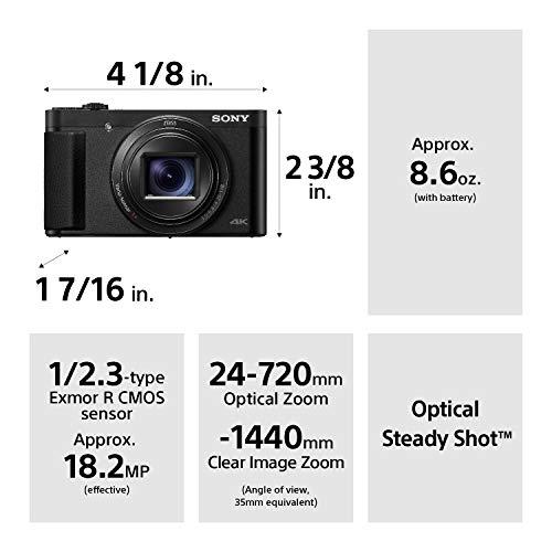 ソニー DSC-HX99 コンパクトデジタル18.2 MPカメラ 24-720 mmズーム、4Kとタッチパッド付き ? ブラック｜g2021｜03