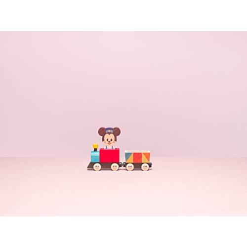 Disney KIDEA TRAIN&RAIL ミッキーマウス ディズニー キディア つみき 木製玩具 知育玩具 子ども 男の子 女の子 プレゼント｜g2021｜09