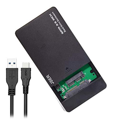 JSER USB 3.1 Type-C USB-C - 1.8インチ Micro SATA 16ピン 7+9 SSD 外付けハードディスクエンクロージ｜g2021｜03