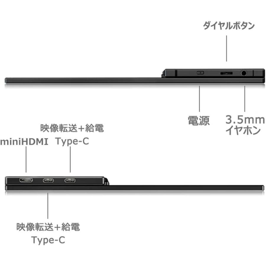 モバイルモニター/モバイルディスプレイ/cocopar 15.6インチ/スイッチ用モニター/非光沢ノングレアIPSパネル/薄い/軽量/HDRモード/F｜g2021｜07