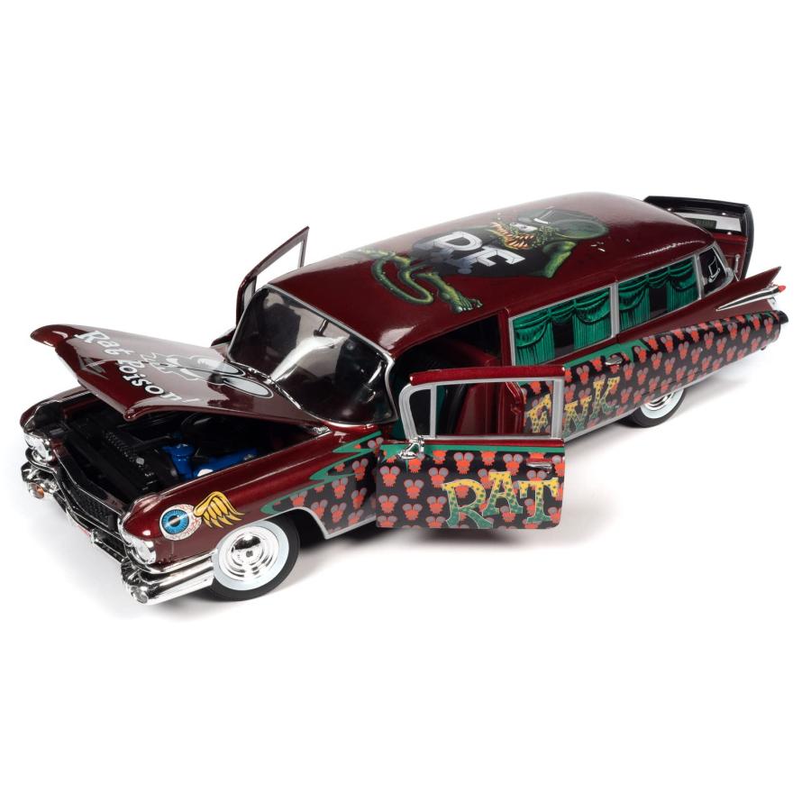 AUTO WORLD 1:18 RAT FINK 1959 CADILLAC ELDORADO HEARESE ラットフィンク ミニカー｜g2021｜03