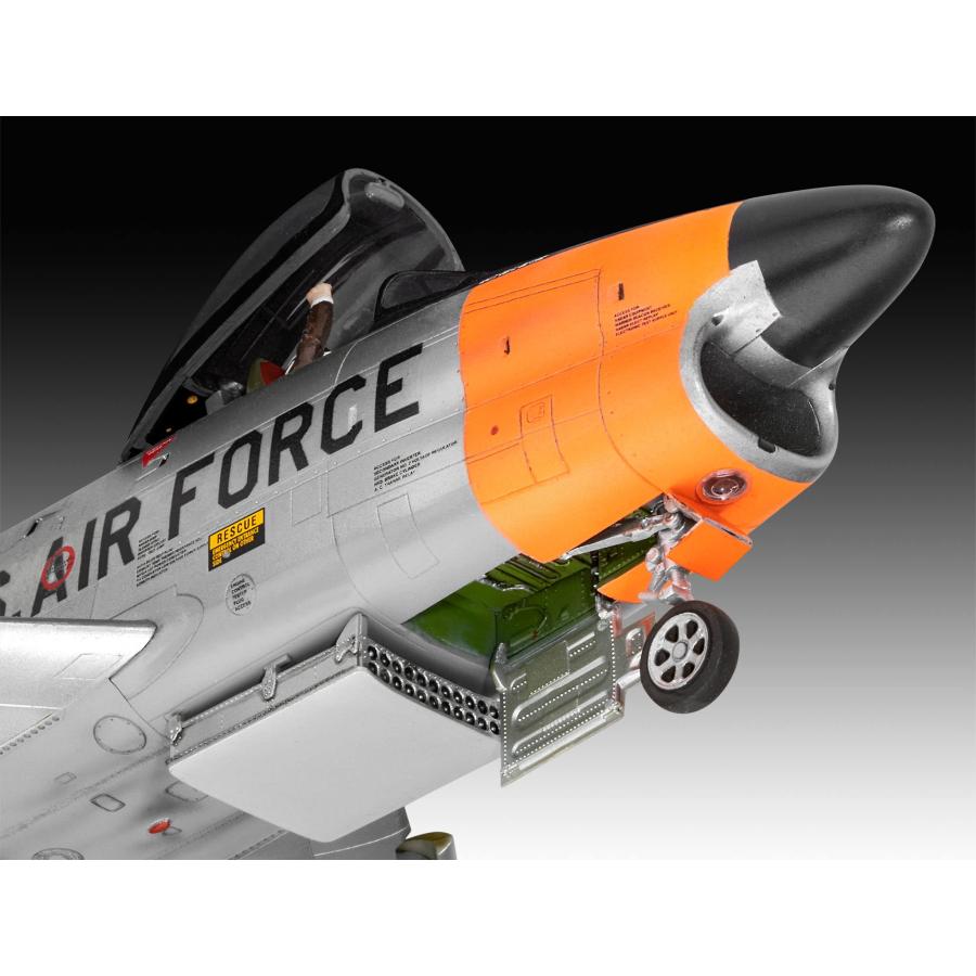 ドイツレベル(Revell) 1/48 アメリカ空軍 F-86D セイバードッグ プラモデル 03832 成型色｜g2021｜05