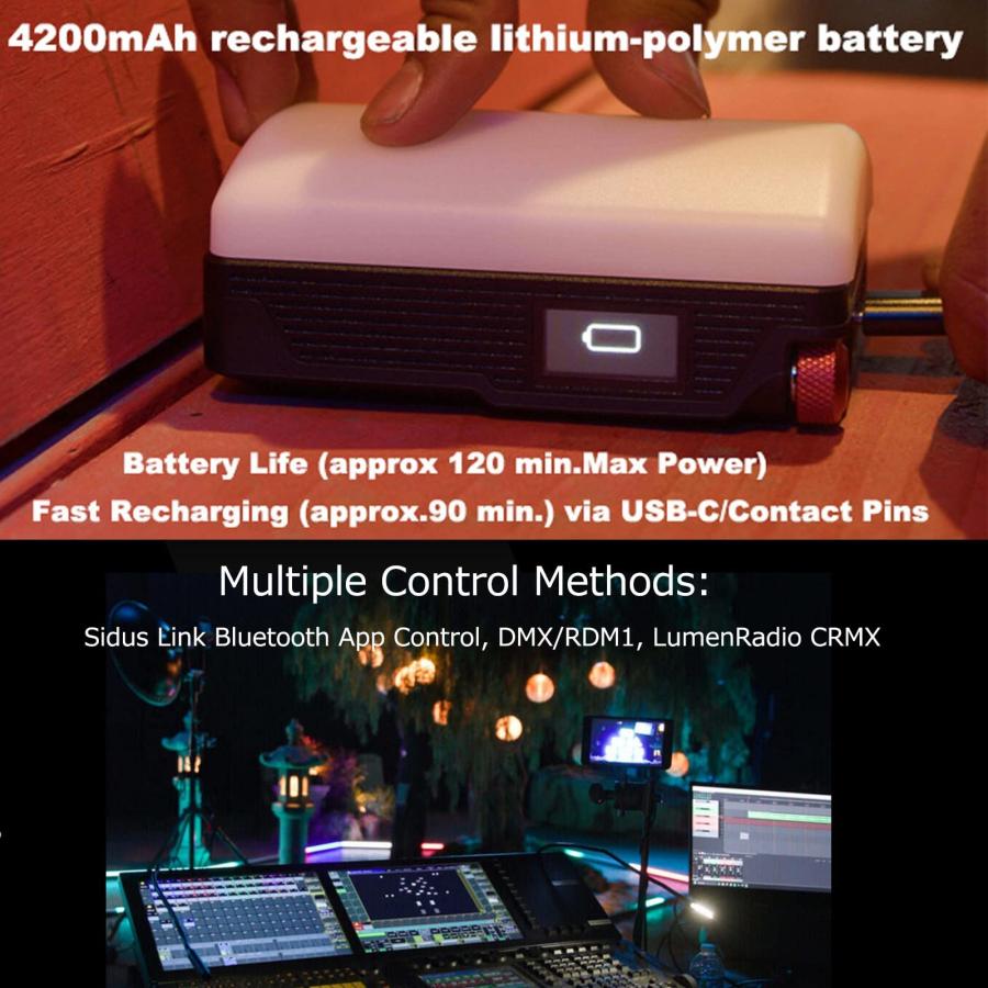 Aputure MC Pro ミニ RGB LED ビデオライト 撮影ライト,2000k-10000K色温度調整可能 CRI96+ 内蔵 磁石吸着機能｜g2021｜09