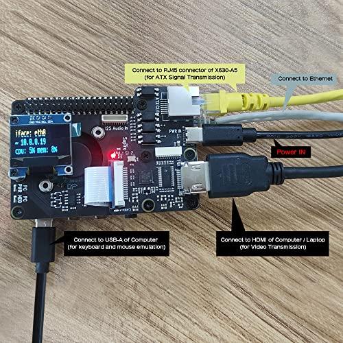 Geekworm KVM-A3 IP KVMリモートコントロールサーバー操作（外部PC遠隔操作）、Raspberry Pi 4適用｜g2021｜06