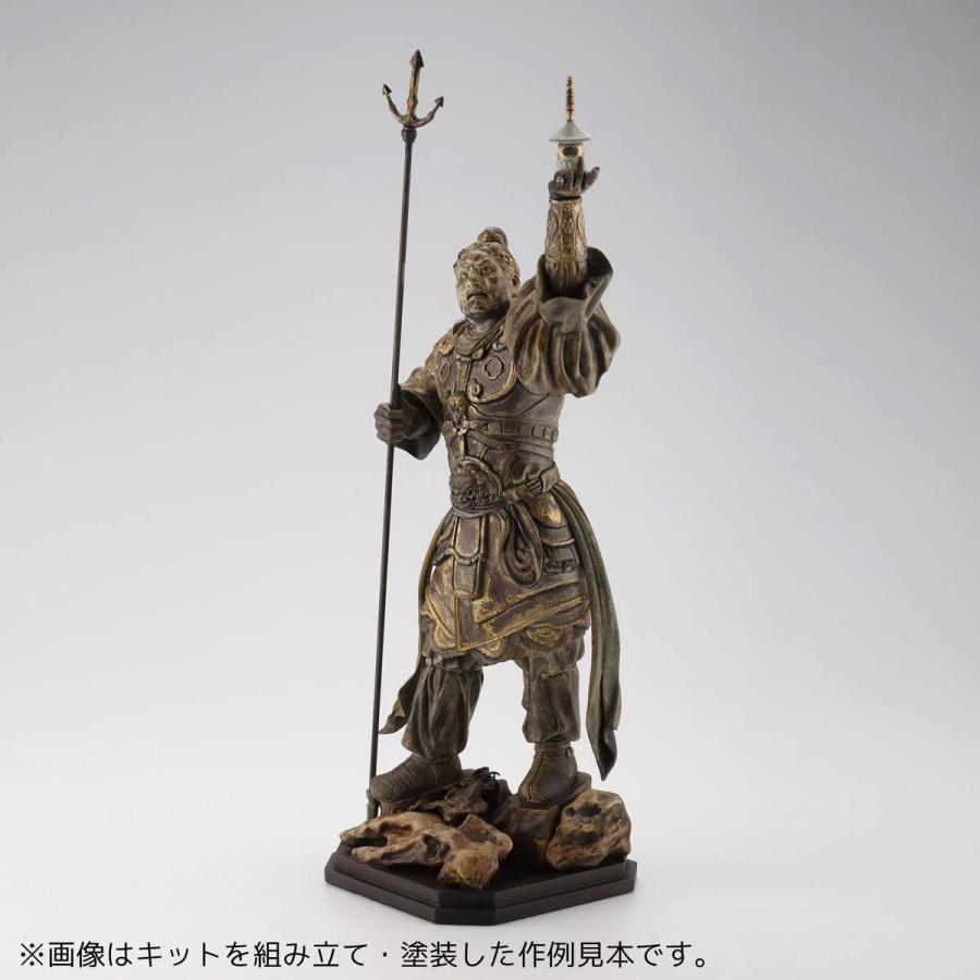 海洋堂 アートプラ ART PLA 四天王像 多聞天 全高約160mm ノンスケール 未塗装未組立 プラスチックモデルキット AP009｜g2021｜03