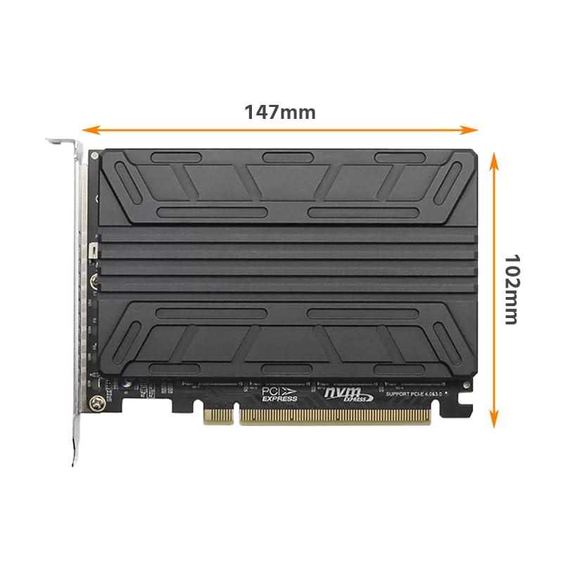 waves M.2 SSD 4スロット拡張ボード PCIe 4.0 x 16 (ヒートシンクあり)｜g2021｜02