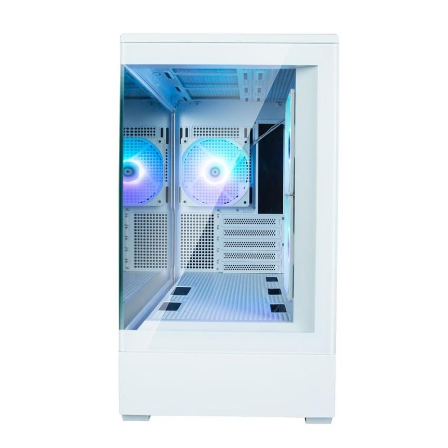 ZALMAN P30 White ピラーレス + 強化ガラス構造 ショーケーススタイル Micro-ATX ミニタワー PCケース CS8796｜g2021｜09