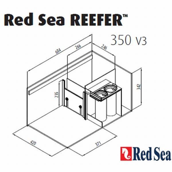 訳あり 新品 店頭引取 大阪 レッドシー V3 1cmオーバー Reefer350 ホワイトキャビネットセット Redsea クラシックモデル リーファー350v3 1cm Hlt No
