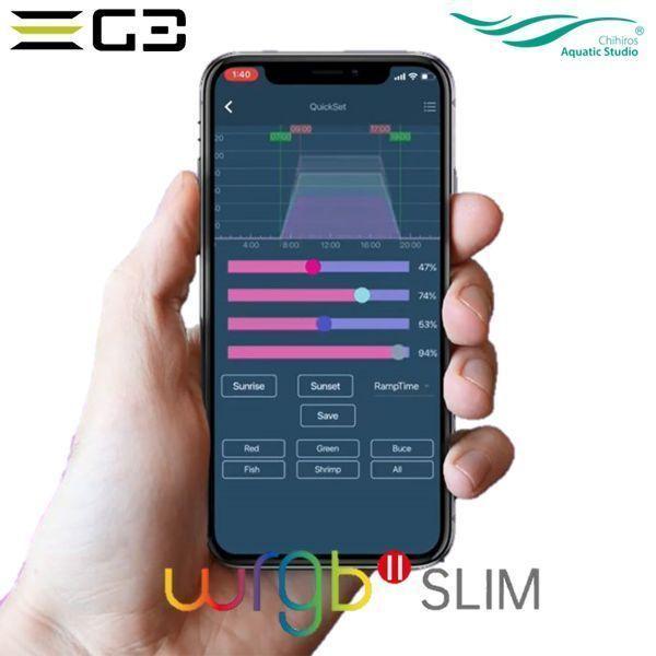 送料無料 Chihiros WRGBII Slim 90 水草育成用LED照明 90-105cm水槽用