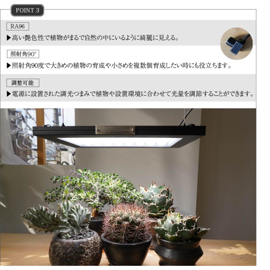 ROKI‐350 100W パネルライト 超高演色 植物育成用照明 : G3 AQUA LAB
