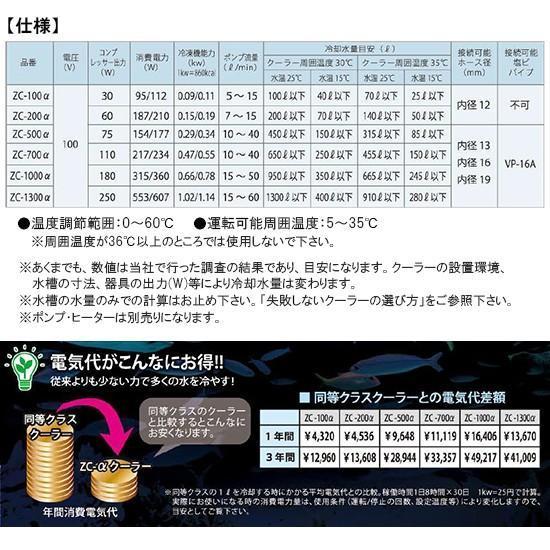 ゼンスイ 水槽用クーラー ZC-1000α 対応水量950リットル　ZC1000｜g3aqualab｜02