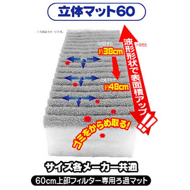 送料360円対応 コトブキ 立体マット60 : 4972814531680 : G3 AQUA LAB