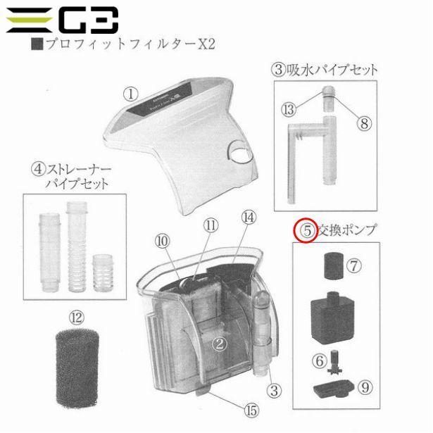 コトブキ工芸 コトブキ プロフィットフィルターX2 パーツ(5 コトブキ工芸 コトブキ プロフィットフィルターX2 パーツ(5