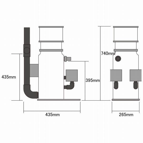 H&S 外部式プロテインスキマー HS-A1500 : G3 AQUA LAB ヤフーショップ