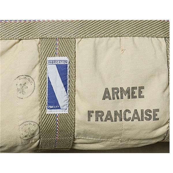 フランス空軍 パラシュートバッグ 復刻番 カーキ プリント レプリカ 綿100％ ミリタリーバッグ ミリタリーグッズ 軍モノ カバン_2