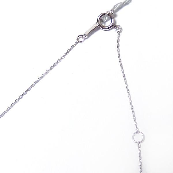 パール ネックレス 華真珠 K18 ホワイトゴールド 8mm 8ミリ珠 特殊カット技術 タヒチ真珠 ペンダント パール 真珠 40cm 長さ調節可能(アジャスター付き)_3