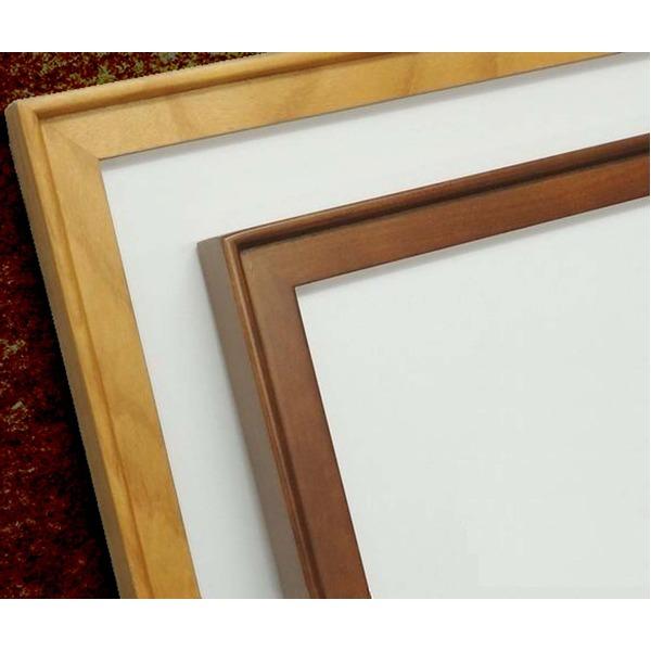 〔 角額 〕高級木製正方形額 600角 600×600mm ブラウン 壁掛けひも アクリル付き 9787 フレーム 額縁 額_3