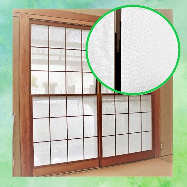 障子に貼る レース 150×200cm 2枚入り 両面テープ付き 花粉をキャッチ 適度に光を通す 日本製 リビング 和室 プライバシー対策_5