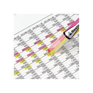 （まとめ） コクヨ 2色蛍光マーカービートルティップ オレンジ×ライトブルー PM-L303-3-1P 1本 〔×50セット〕_1