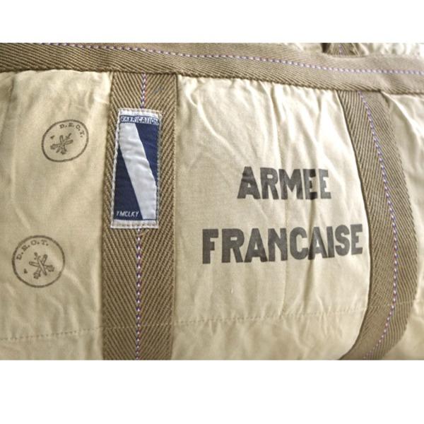 フランス軍 パラシュートバック バッグ 復刻番 カーキ コットン 仏軍 ミリタリーバッグ ミリタリーグッズ 軍モノ カバン