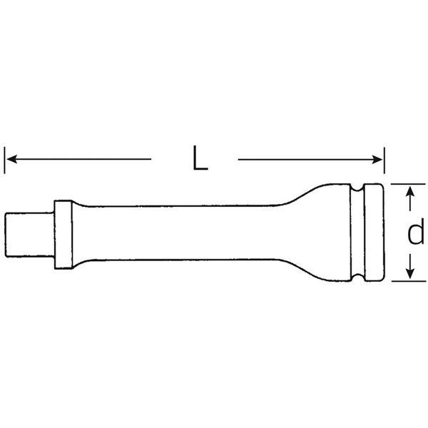 STAHLWILLE スタビレー 509/5IMP 1/2SQ インパクト エキステンション 33010002 工具 ツール DIY 作業工具 道具