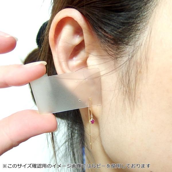 ピアス ペリドット K18イエローゴールド 8月 誕生石 アメリカン バースデーピアス ロングピアス 揺れる チェーン シンプル_3