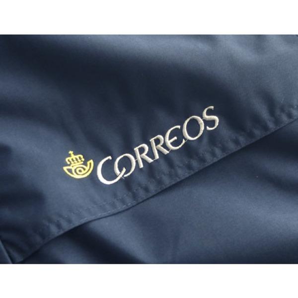 スペイン CORREOS コレオス 前立て 三重式 ナイロン 防水 ジャケット XS 日本サイズ M相当 ネイビー 未使用 デッドストックの画像