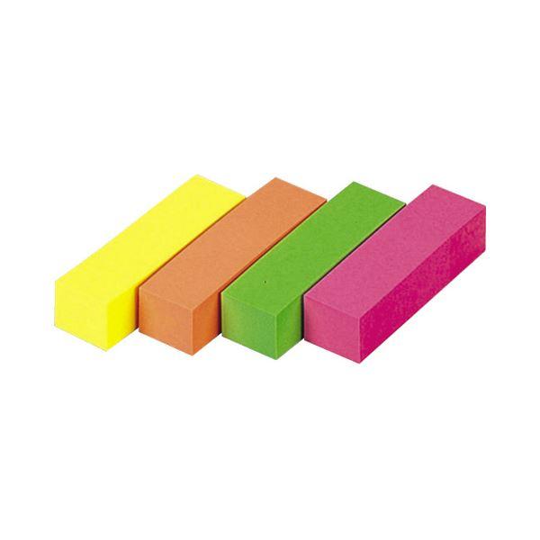 （まとめ）コクヨ タックメモ（超徳用・付箋・蛍光色タイプ）ミニサイズ 52×14.5mm 4色ミックス メ-3315 1パック（50冊）〔×2セット〕_1