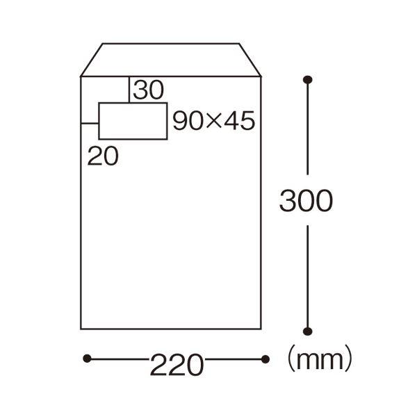 （まとめ）TANOSEE 窓付封筒 裏地紋付 A4テープのり付 85g/m2 クラフト（窓：グラシン紙）1パック（100枚）〔×2セット〕_1