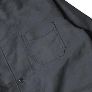 フランス軍 モールスキン コート 1 Mサイズ ブラック 綿100％ レプリカ 仏軍 ミリタリーウェア ミリタリーコート 上着の画像