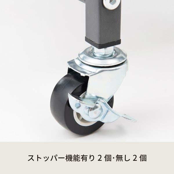 マルチワゴン ROBUST(グレー) キッチンワゴン ラック 収納 多肉棚 収納 スリム キャスター付 DIY オシャレ スライド NK-380_3
