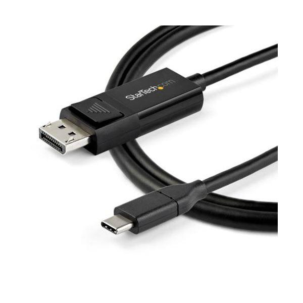 StarTech.com USB TypeC-DisplayPort 1.4変換ケーブル 1m ブラック CDP2DP141MBD1本