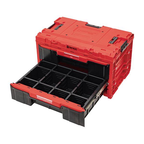 QBRICK キューブリック QS1 ツールボックス 2段 赤 SKRQONED2CZEPG003 工具 作業工具 道具 ツール DIY_4