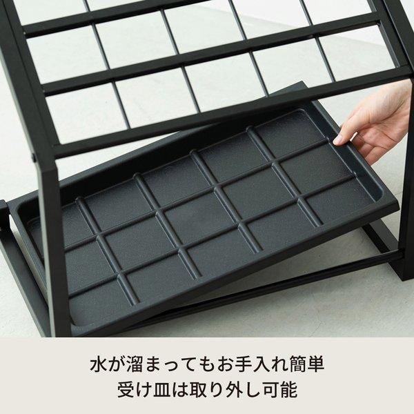 〔5個セット〕15マス傘立て（ブラック/黒） かさたて カサ立て 収納 オフィス アンブレラスタンド 店舗 業務用 大容量 軽量 玄関 アイアン エントランス NK-7..._3