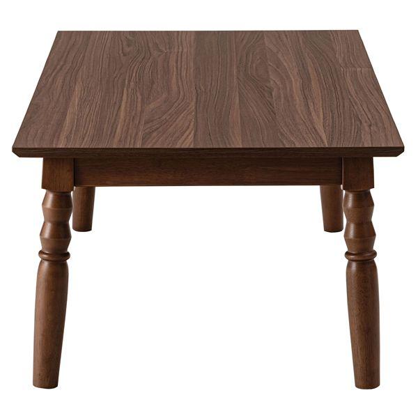 2WAYコタツ 約W105×D60×H40/70cm ブラウン 継脚式 組立式の画像