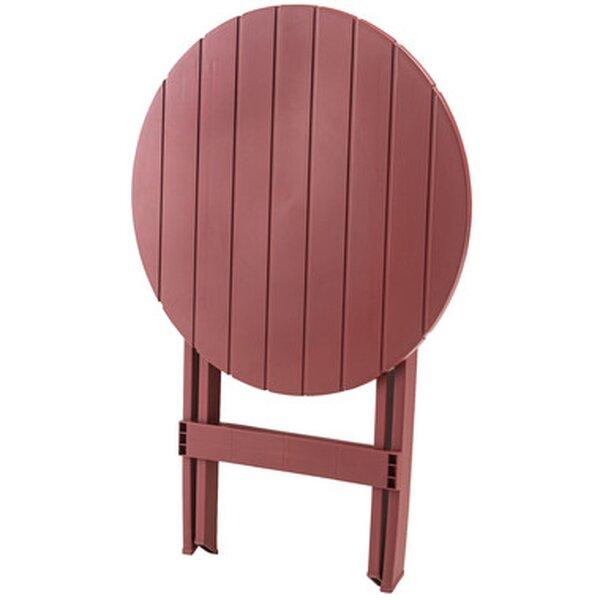 フォールディングテーブル 約W62×D62×H70cm レッド 折りたたみ式 完成品_1
