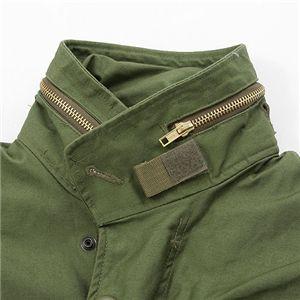 US M65 フィールドジャケット XS オリーブ ポケット4個 袖口調整マジック付き レプリカ ミリタリーウェア ミリタリージャケット_3