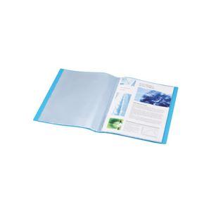 （まとめ）TANOSEE クリアブック（透明表紙） A4タテ 24ポケット グリーン 40冊の画像