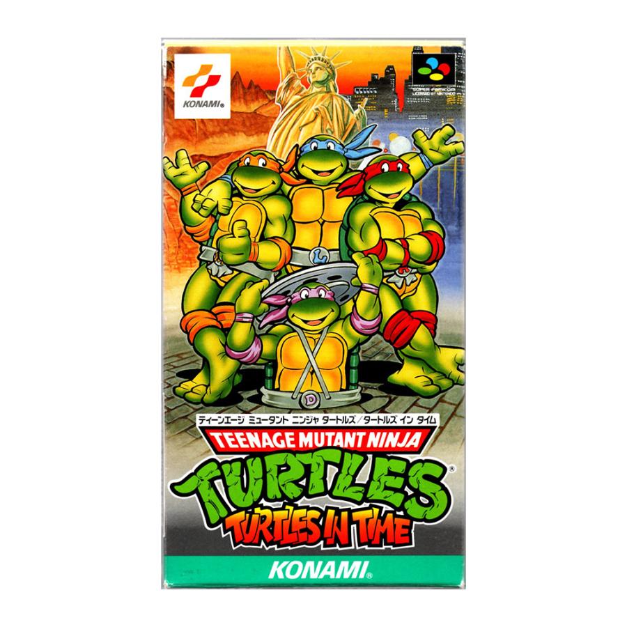 【動作確認済】T.M.N.T タートルズインタイム【説明書・箱付き】 TMNT タートルズインタイム (SFC)(箱説明書付) : ゲーム四次元ヤフー店