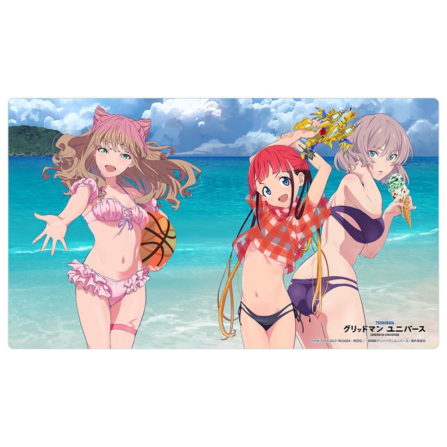 予約) グリッドマン ユニバース 描き下ろしラバーマット（南夢芽＆飛鳥