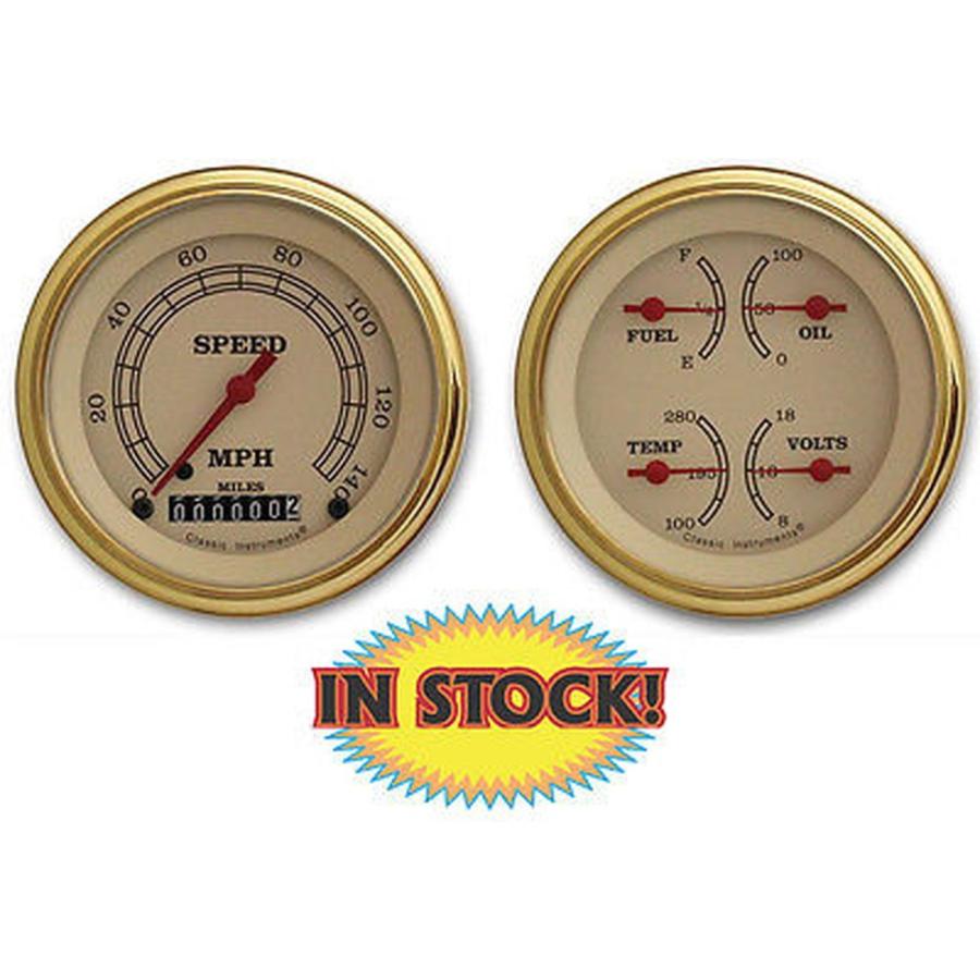 人気満点 車 カスタム パーツゲージセット ダッシュパネル Classic Instuments Vintage Series 3 3 8 Quad Gauge Kit Vt02glc 公式 Sachigeo Com