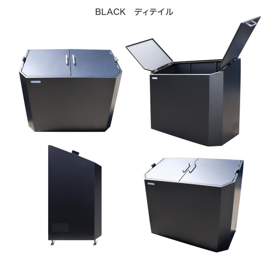 NITTO SEKKO ゴミ箱 屋外 大型 大容量 おしゃれ 完成品 ごみ ダスト