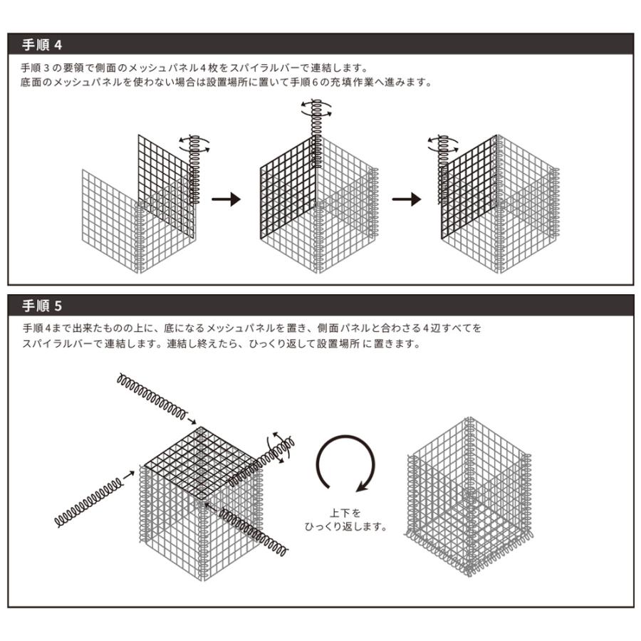 蛇篭 ガビオンコア 900×300×450mm 蛇籠 じゃかご ストーン ストーン