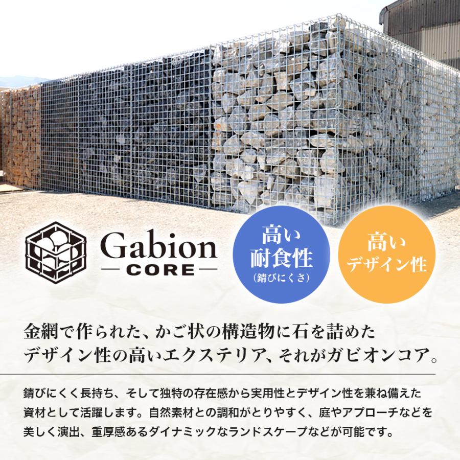 蛇篭 ガビオンコア 900×300×450mm 蛇籠 じゃかご ストーン ストーン