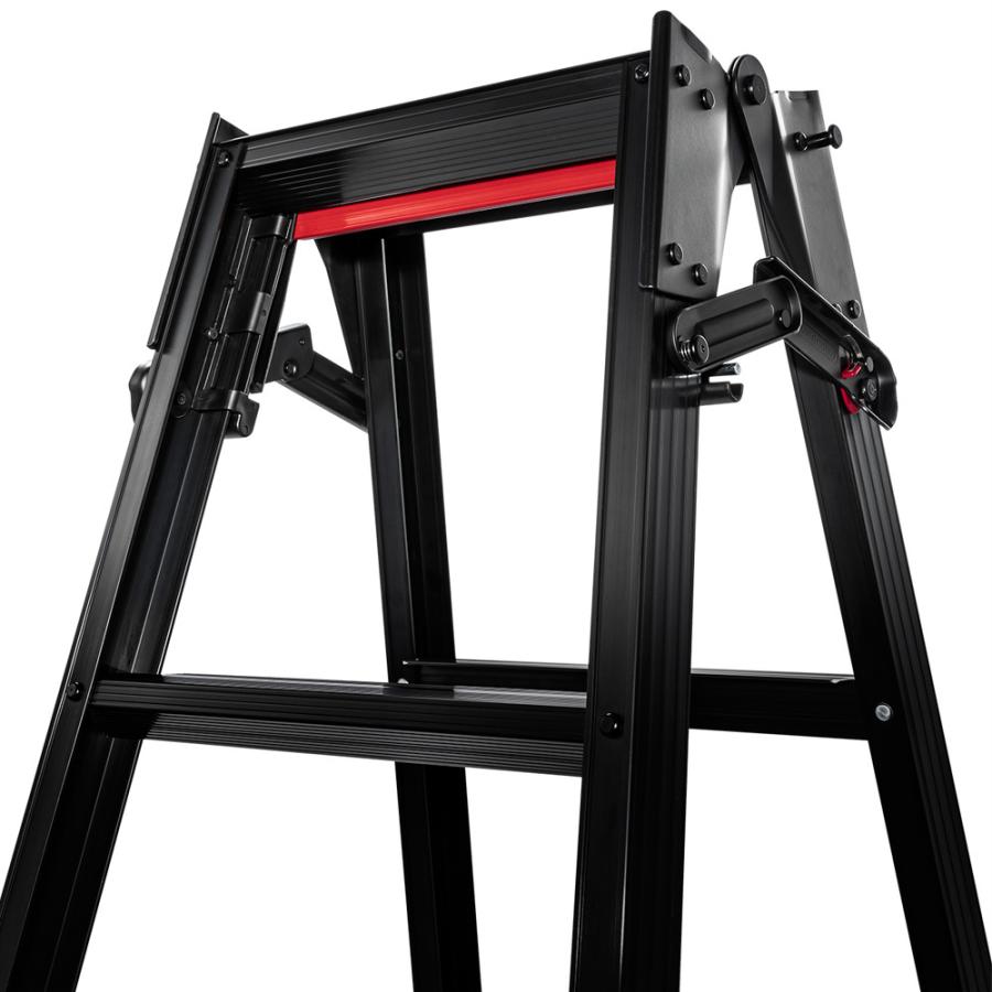 長谷川工業 脚立 7段 はしご 兼用 黒 有効高さ〜1.62m はしご時長さ