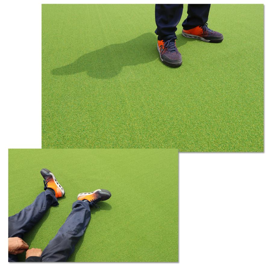 人工芝 ロール 2m×10m 芝丈 16mm パイル 20平米 芝生 マット リアル  高級 ターフグランデ(R) アクティブ 2m -法人限定(条件付き個人可)の画像