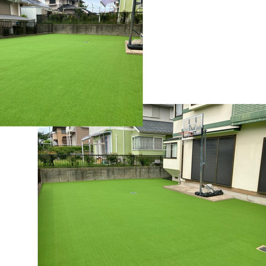 人工芝 ロール 2m×10m 芝丈 16mm パイル 20平米 芝生 マット リアル  高級 ターフグランデ(R) アクティブ 2m -法人限定(条件付き個人可)の画像