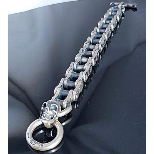 Gaboratory（ガボラトリー） Bike Chain With Skull Bracelet (Heavy