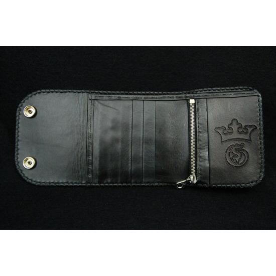 Stingray Short Cross Inlay Buffalo Half Wallet [HW-03]の画像